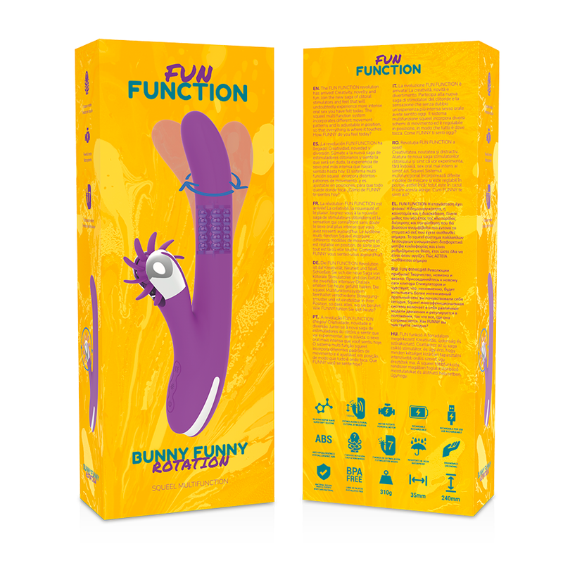 Fun Function-Bunny Funny Rotazione 2.0-Silicone, 7 velocità · Vibratori (immagine 8)
