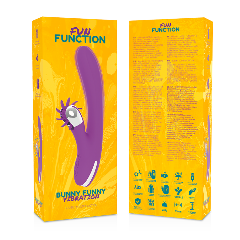 Fun Function-Bunny Funny Vibration 2.0-Silicone, 7 velocità · Vibratori (immagine 8)