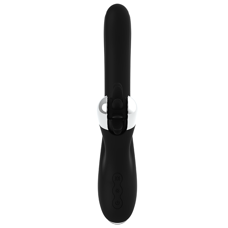Black&silver-Bunny Storm Rotazione Vibe-Silicone, 7 velocità — BLACK&SILVER · Vibratori (immagine 4)