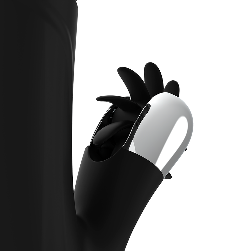 Black&silver-Bunny Reed Up & Down Vibe-Silicone, 7 velocità — BLACK&SILVER · Vibratori (immagine 4)