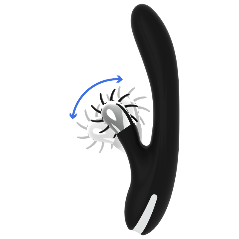 Black&silver-Bunny Johnny Vibrating Vibe-Silicone, 7 velocità 1 Black&silver-Bunny Johnny Vibrating Vibe-Silicone, 7 velocità — BLACK&SILVER · Vibratori