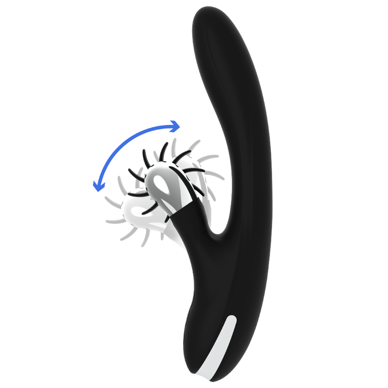 Black&silver-Bunny Grimm Wave Function-Silicone, 7 velocità — BLACK&SILVER · Vibratori (immagine 7)