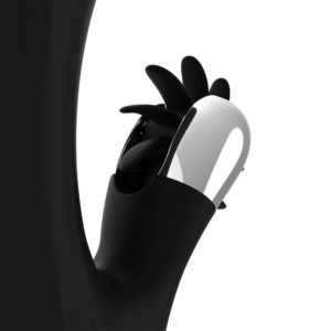 Black&silver-Bunny Grimm Wave Function-Silicone, 7 velocità — BLACK&SILVER · Vibratori (immagine 4)
