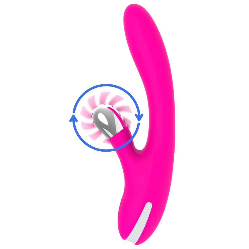 Diversia-Bunny Waves 24 cm-Silicone, 7 velocità, Ricaricabile, USB · Vibratori (imaginea 4)