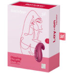 Satisfyer-Dipping Delight Vibrator Lay-on, Roșu-Silicon, 12 Trepte · Vibratoare (imaginea 3)