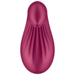Satisfyer-Dipping Delight Vibrator Lay-on, Roșu-Silicon, 12 Trepte · Vibratoare (imaginea 2)