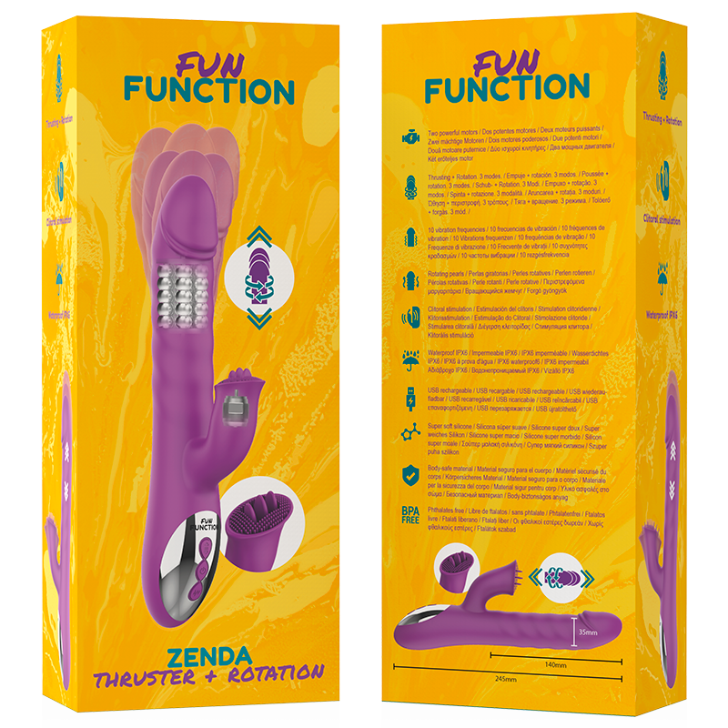 Fun Function-Zenda Thruster & Rotation-10 velocità, Ricaricabile · Vibratori (imaginea 9)