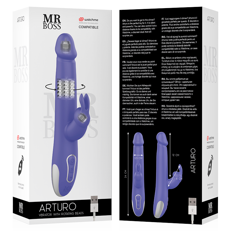 Mr. Boss-Arturo Vibratore e Rotatore + Telecomando · Vibratori (immagine 3)