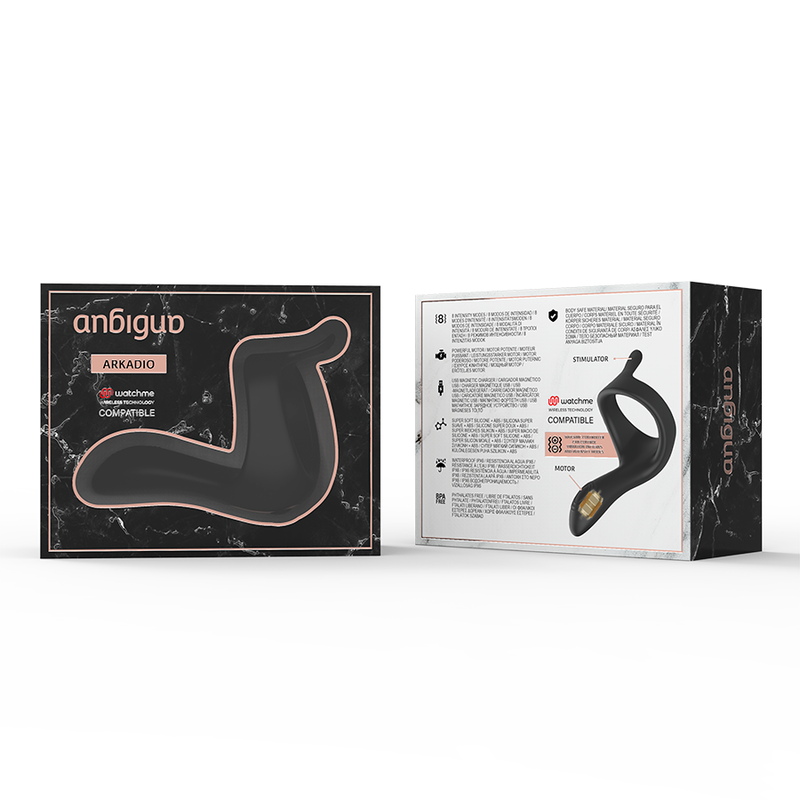 Anbiguo-Arkadio Stimolatore Ghiandola e Perineo Compatibile 2 Anbiguo-Arkadio Stimulator Glandă și Perineu Compatibil · Inele & Mansoane Penis (imaginea 2)