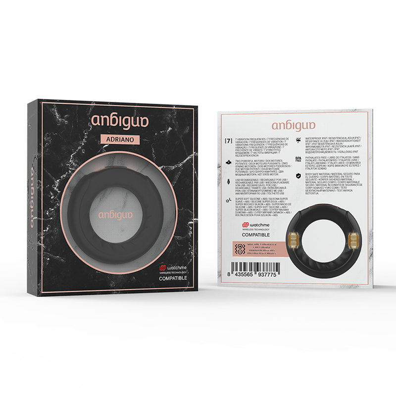 Anbiguo-Adriano Anello Vibrante + Telecomando Watchme-Silicone, 7 7 Anbiguo-Adriano Anello Vibrante + Telecomando Watchme-Silicone, 7 · Anelli & Guaine per pene (imaginea 7)