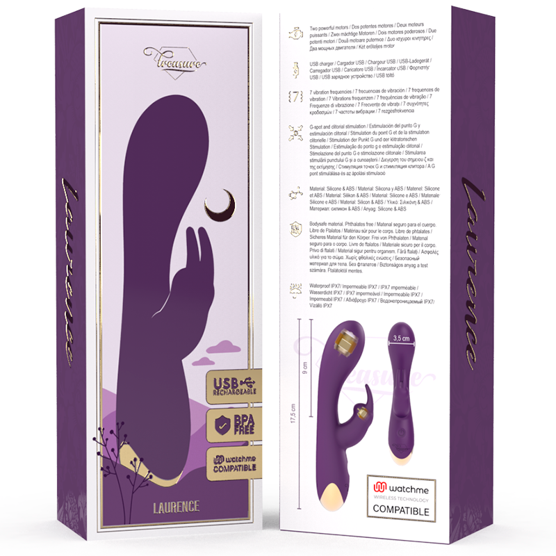 Treasure-Laurence Rabbit Vibratore + Watchme Remote · Vibratori (immagine 3)