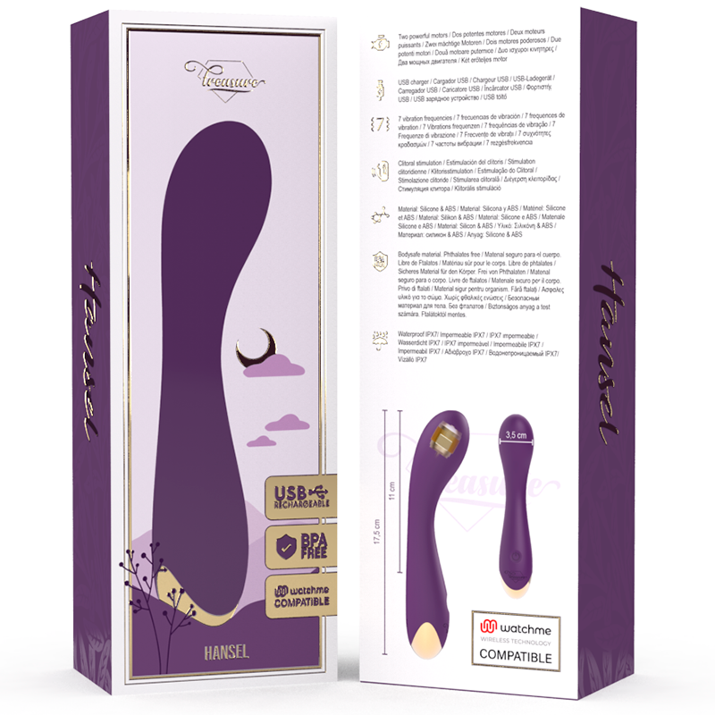 Treasure-Hansel Vibratore G-spot + Telecomando Watchme-Silicone, 7 · Vibratori (immagine 2)