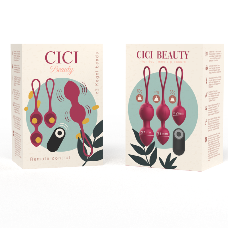 Cici Beauty-Premium Silicone 3 Palline vaginali Vibratori · Giocattoli anali (immagine 3)