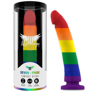 Mythology Fantasy Dildo-Devon Pride Dildo M-Silicone, Ricaricabile