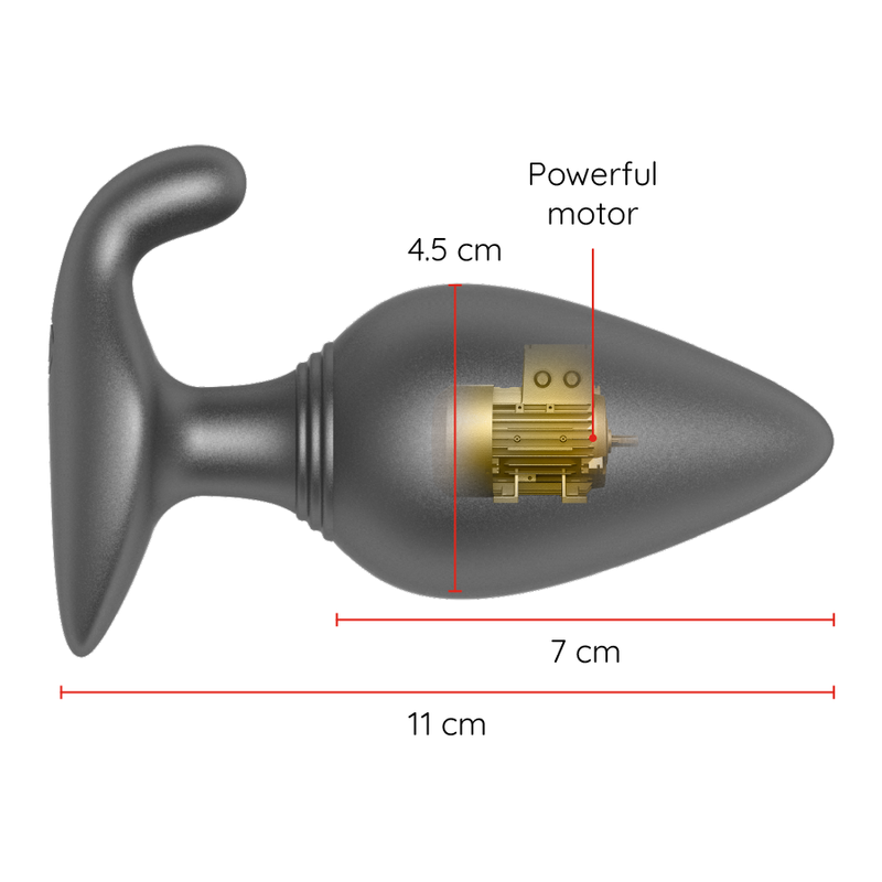 Oninder-Rio Plug anale Vibrant Nero - Applicazione Gratuita-Silicone · Accessori BDSM (imaginea 5)