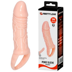 For Him-Breyden Cappuccio Naturale per Pene-TPR, Impermeabile — PRETTY LOVE · Anelli & Guaine per pene (imaginea 4)