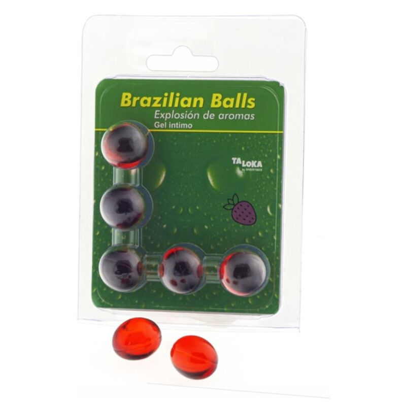 Taloka-5 Brazilian Balls Strawberry Intimate Gel 2 Taloka-5 Brazilian Balls Strawberry Intimate Gel — DIVERTY SEX · Lubrificanti (imaginea 2)