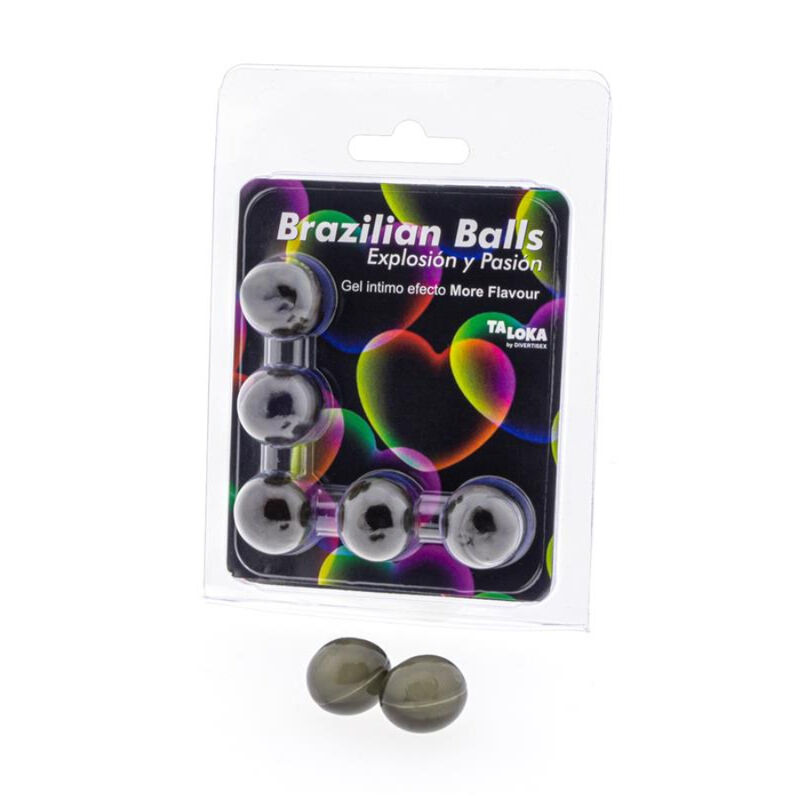 Taloka-5 Brazilian Balls More Flavour Effetto Gel Eccitante 2 Taloka-5 Brazilian Balls More Flavour Effetto Gel Eccitante — DIVERTY SEX · Lubrificanti (imaginea 2)