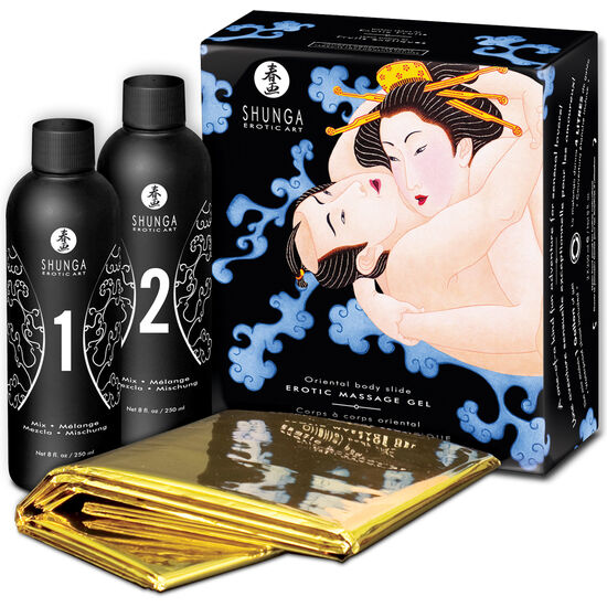 Shunga Kits-Gel Erotico per Massaggio Corpo a Corpo Orientale