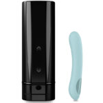 Kiiroo-Onyx+ & Pearl 2+ Set Turchese per Coppia-Silicone, App, USB · Giocattoli per coppie