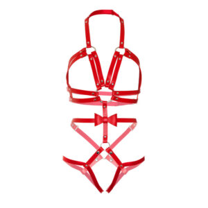 Leg Avenue-Kink Teddy Imbracatura con Ricci di Pelle Vegani · Accessori BDSM (imaginea 2)