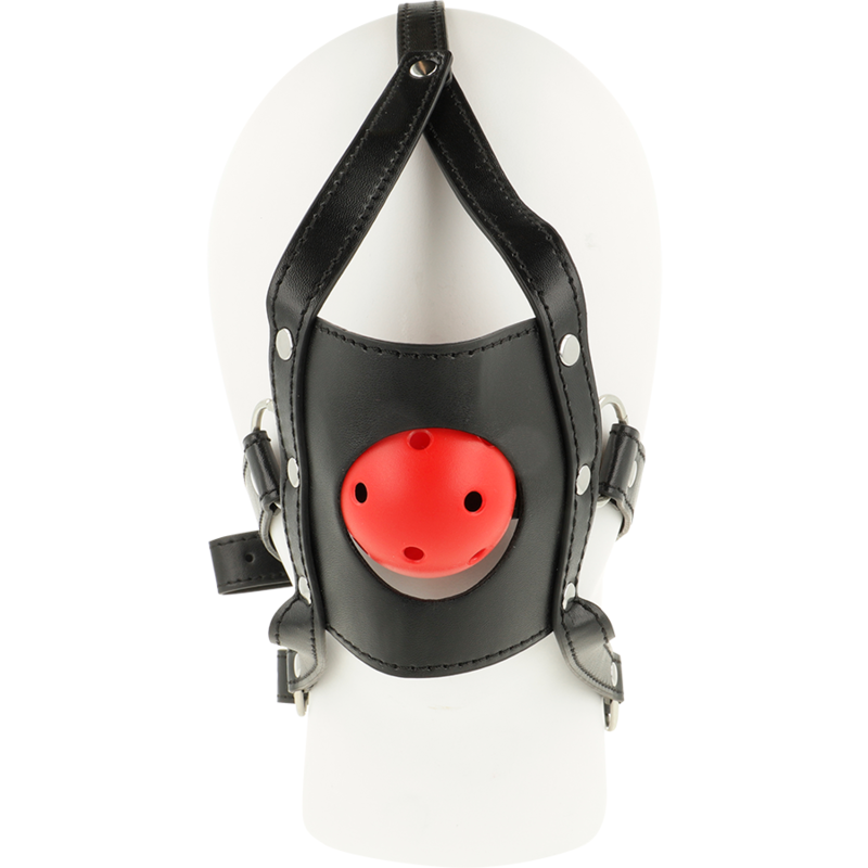 Ohmama Fetish-Imbracatura Testa a bocca aperta, Gag Respirable · Accessori BDSM (immagine 5)
