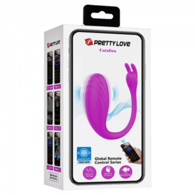 App Series-Catalina Massager Controllo tramite Applicazione Lilla-Silicone 2 App Series-Catalina Massager Controllo tramite Applicazione Lilla-Silicone — PRETTY LOVE · Giocattoli per coppie (imaginea 2)