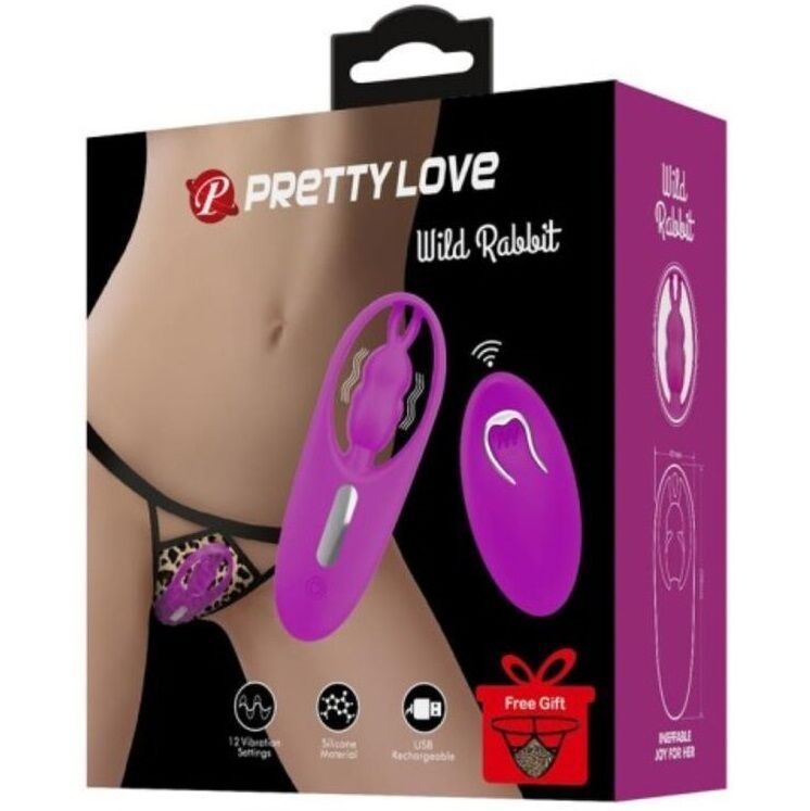 Remote Control-Wild Rabbit Stimolatore per Mutandine — PRETTY LOVE · Vibratori (immagine 5)