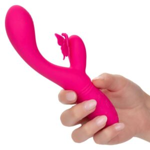 Calexotics-Butterfly Kiss Flutter Rosa-10 velocità, Ricaricabile, USB · Vibratori (imaginea 5)