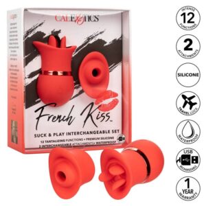 Calexotics-French Kiss Suck & Play Set-Silicone, 12 velocità · Vibratori (imaginea 2)