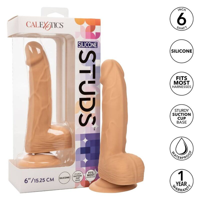 Calexotics-Silicone Studs 15.24 cm Skin-Ventosa · Dildo & Stimolatori (immagine 2)