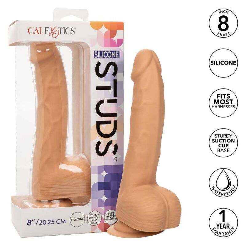 Calexotics-Dildo Silicone Studs 20,32 cm con Ventosa · Dildo & Stimolatori (immagine 2)