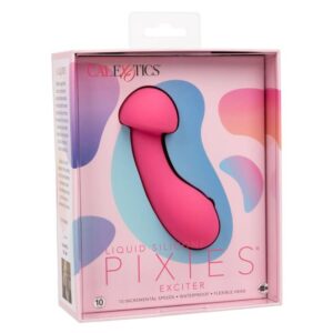 Calexotics-Pixies Exciter Rosa-Silicone, 10 velocità, Ricaricabile · Vibratori (imaginea 3)