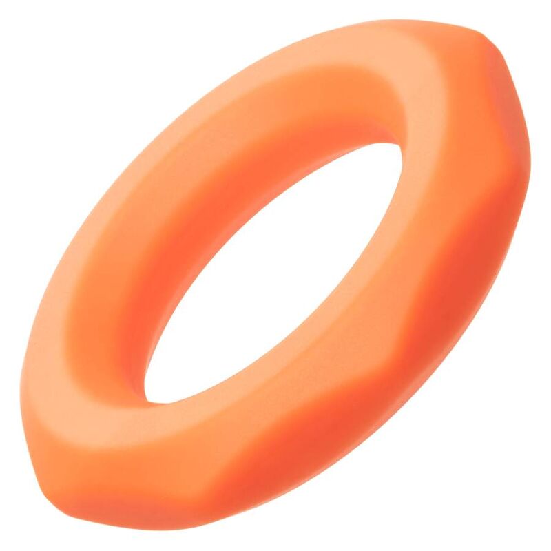 Calexotics-Anello Alpha Sexagon per il pene arancione-silicone 3 Calexotics-Anello Alpha Sexagon per il pene arancione-silicone · Anelli & Guaine per pene (imaginea 3)