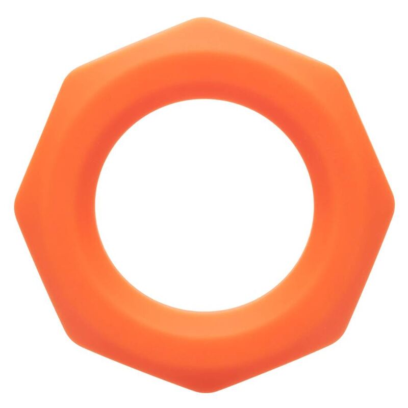 Calexotics-Anello Alpha Sexagon per il pene arancione-silicone · Anelli & Guaine per pene (imaginea 6)