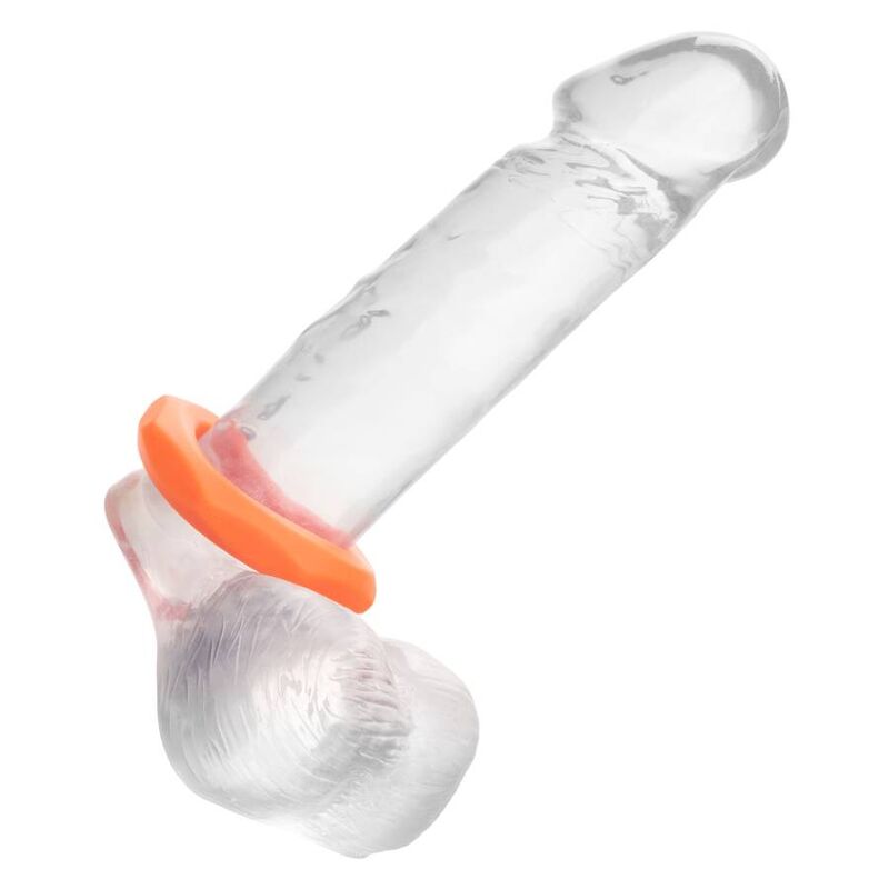 Calexotics-Anello Alpha Sexagon per il pene arancione-silicone · Anelli & Guaine per pene (imaginea 5)