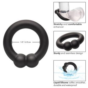 Calexotics-Alpha Muscle Ring Nero-Silicone, impermeabile · Anelli & Guaine per pene (immagine 8)