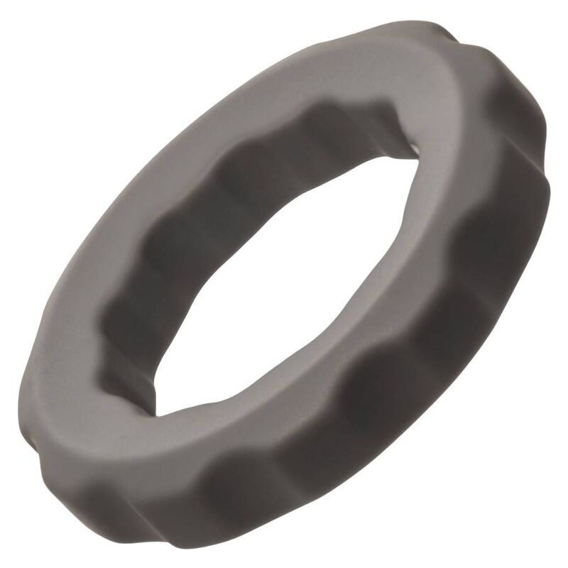Calexotics-Alpha Anello Erect Grigio-Silicone, Impermeabile · Anelli & Guaine per pene (immagine 3)