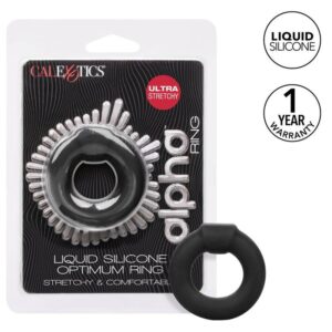 Calexotics-Anello ottimale Nero-Silicone, impermeabile · Anelli & Guaine per pene (imaginea 2)