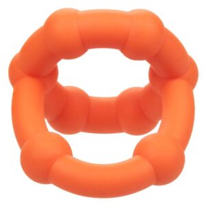 Calexotics-Alpha All Star Ring arancione-silicone, impermeabile · Anelli & Guaine per pene (immagine 9)