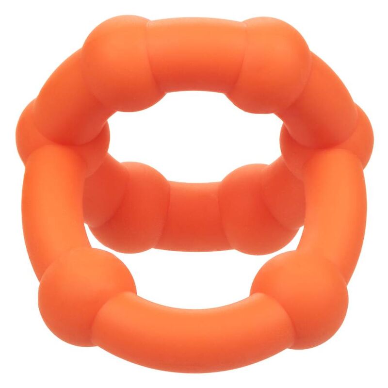 Calexotics-Alpha All Star Ring arancione-silicone, impermeabile · Anelli & Guaine per pene (immagine 9)