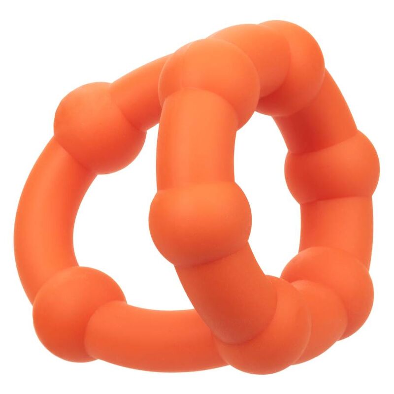 Calexotics-Alpha All Star Ring arancione-silicone, impermeabile · Anelli & Guaine per pene (immagine 8)