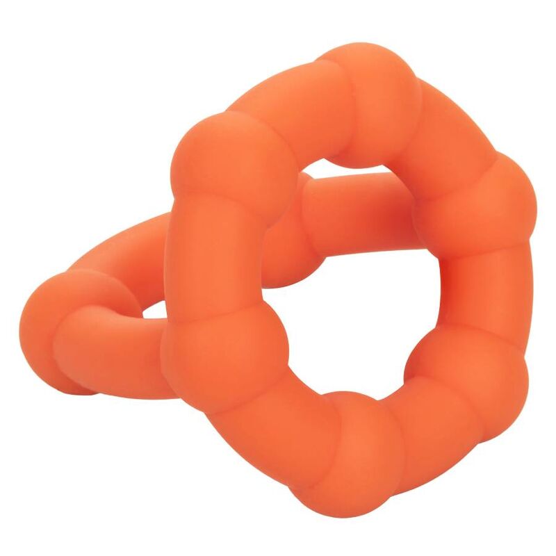 Calexotics-Alpha All Star Ring arancione-silicone, impermeabile · Anelli & Guaine per pene (immagine 5)