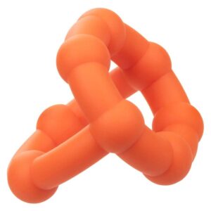 Calexotics-Alpha All Star Ring arancione-silicone, impermeabile · Anelli & Guaine per pene (immagine 3)