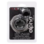 Calexotics-Alpha Dual Magnum Ring Negru-Silicon, Waterproof · Inele & Mansoane Penis (imaginea 8)