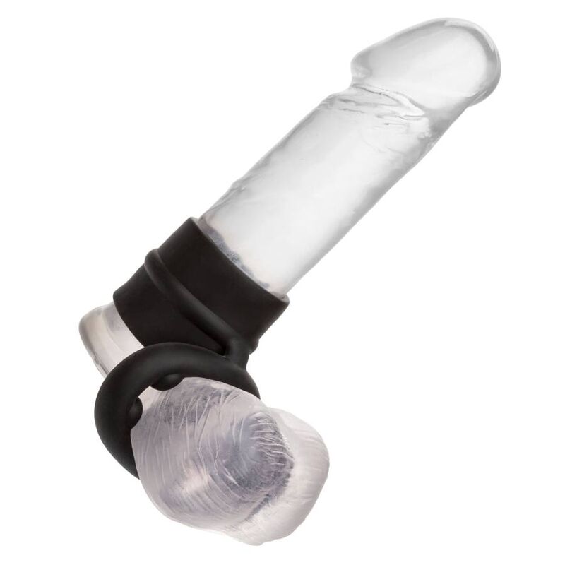 Calexotics-Alpha Dual Magnum Ring Nero-Silicone, impermeabile