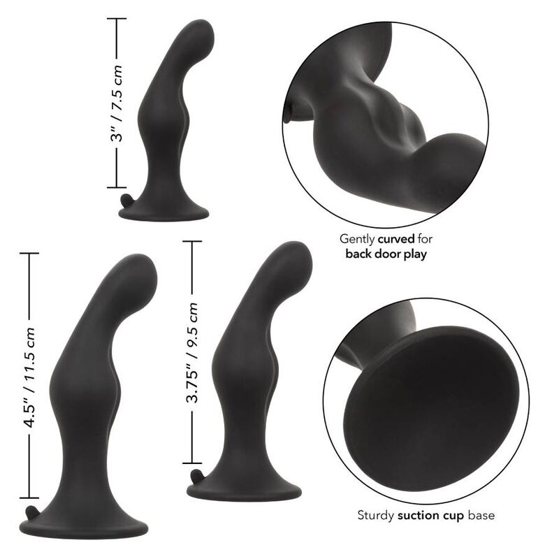 Calexotics-Kit Anal Ripple 3 Sonde in Silicone con Ventosa 5 Calexotics-Kit Anal Ripple 3 Sonde in Silicone con Ventosa · Giocattoli anali (imaginea 5)