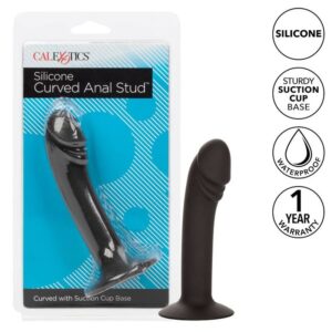 Calexotics-Plug anale Curvato-Silicio, Ventosa · Giocattoli anali (imaginea 2)