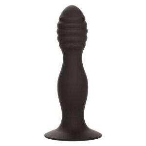 Calexotics-Plug anale Striato in Silicone con Ventosa · Giocattoli anali (immagine 3)