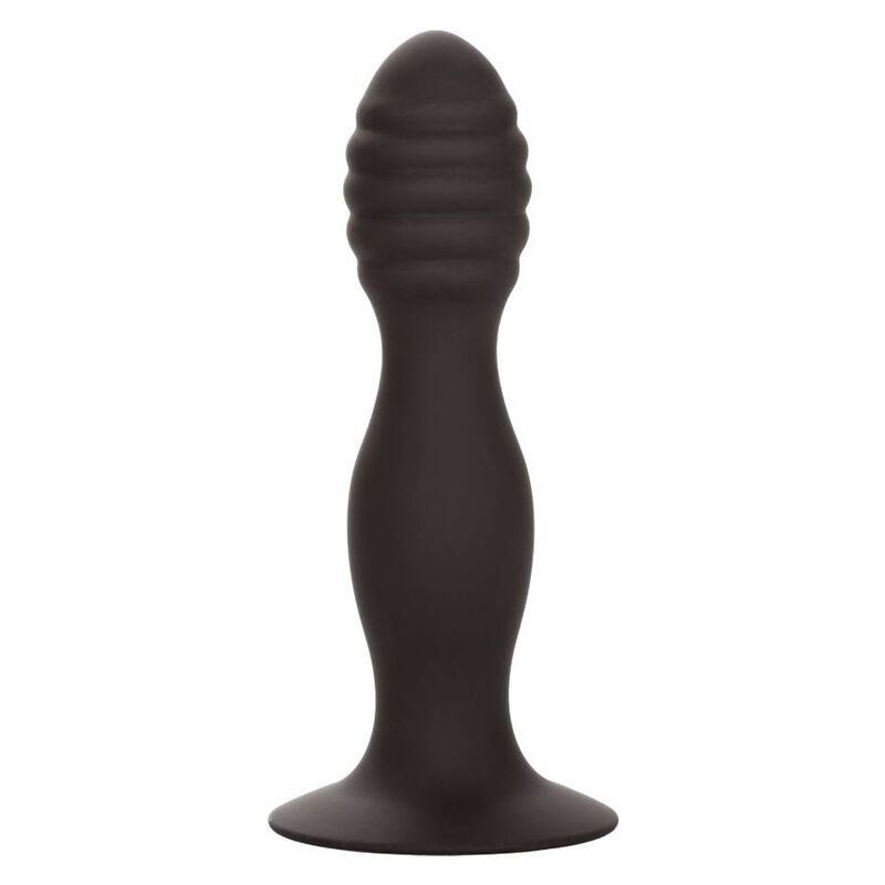Calexotics-Plug anale Striato in Silicone con Ventosa · Giocattoli anali (immagine 3)